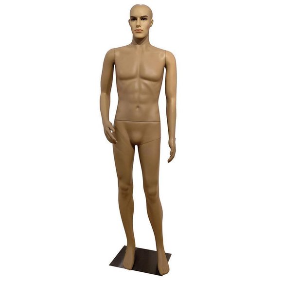 Male Mannequin 6ft-Man with Stand Make-up Manikin Full Body Realistic Plastic - Picture 1 of 7